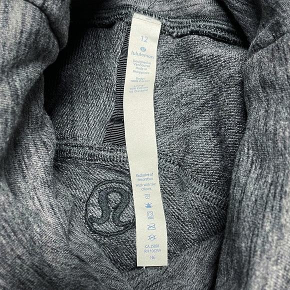 LULULEMON To You Tunic Sweatshirt in Heathered Core Dark Gray Size 12 W3BAPS - Picture 9 of 10